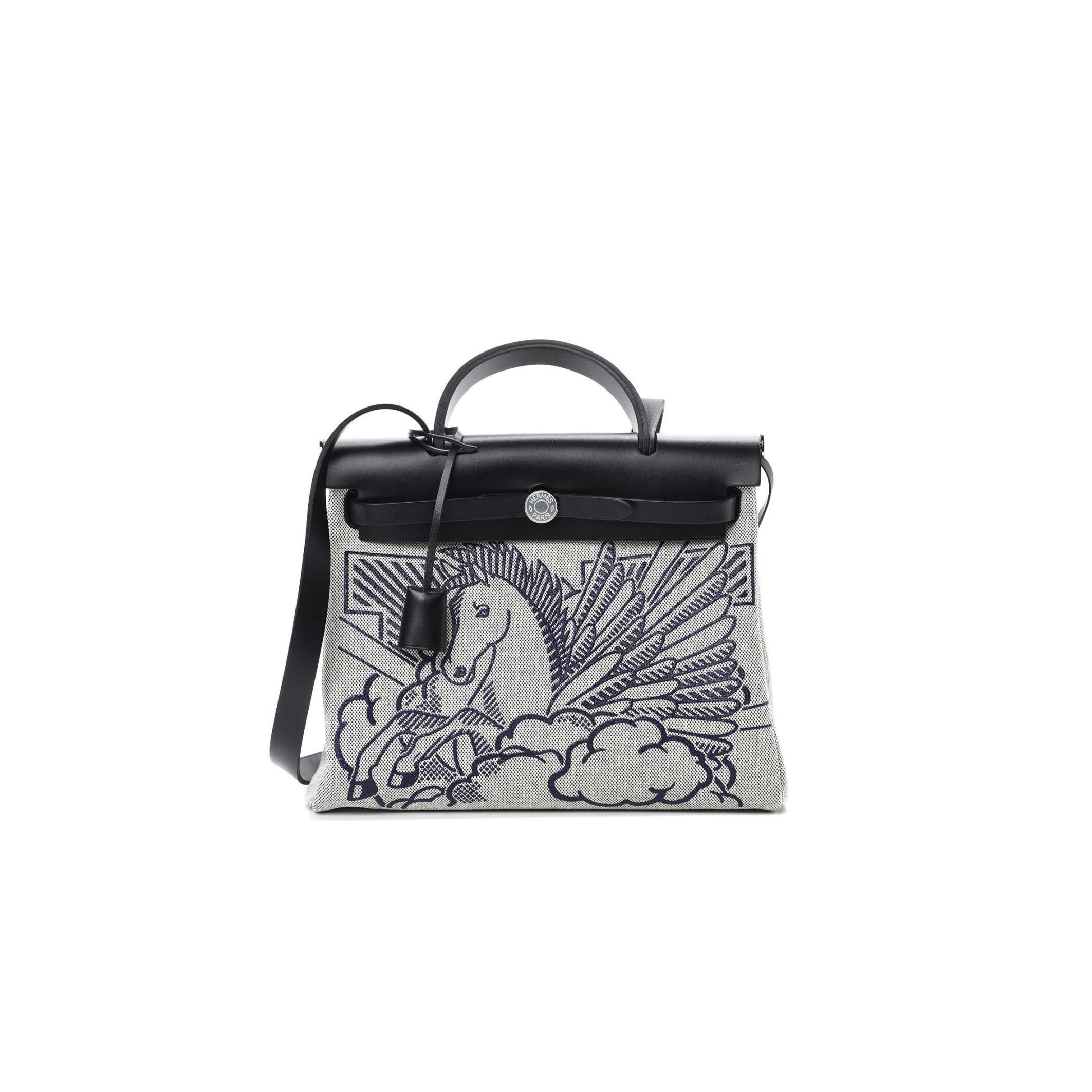 HERMÈS HERBAG 31 PALLADIUM HARDWARE H079201CKAB (31*25*10cm)